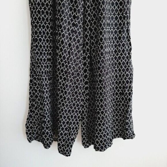 OLD NAVY | Wide Leg Crop Strapless Jumpsuit B&W Print Sz XL - Picture 8 of 14